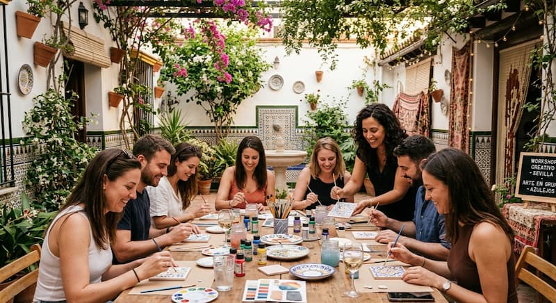 Workshop creativo en un microevento para grupos reducidos en Sevilla